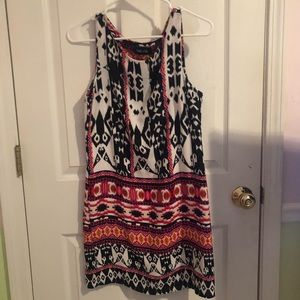 fab rik pink/orange/black/white size s